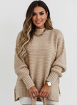 Chunky Knit Sweater Women Textured Relaxed Fit