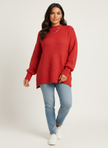 Chunky Knit Sweater Women Textured Relaxed Fit