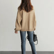 Balloon-Sleeve Cardigan Women, Soft Open-Front Knit Relaxed Fit