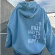 Hoodie Women Statement Print Relaxed Fit Soft Sweat Fabric