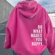 Hoodie Women Statement Print Relaxed Fit Soft Sweat Fabric