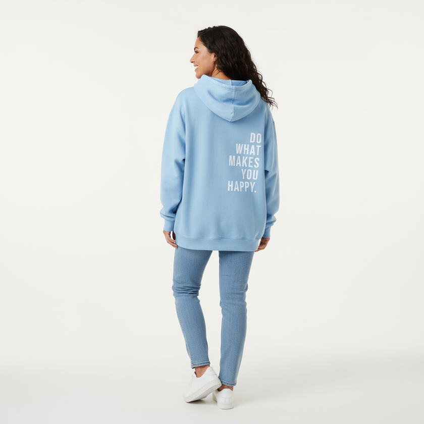 Hoodie Women Statement Print Relaxed Fit Soft Sweat Fabric