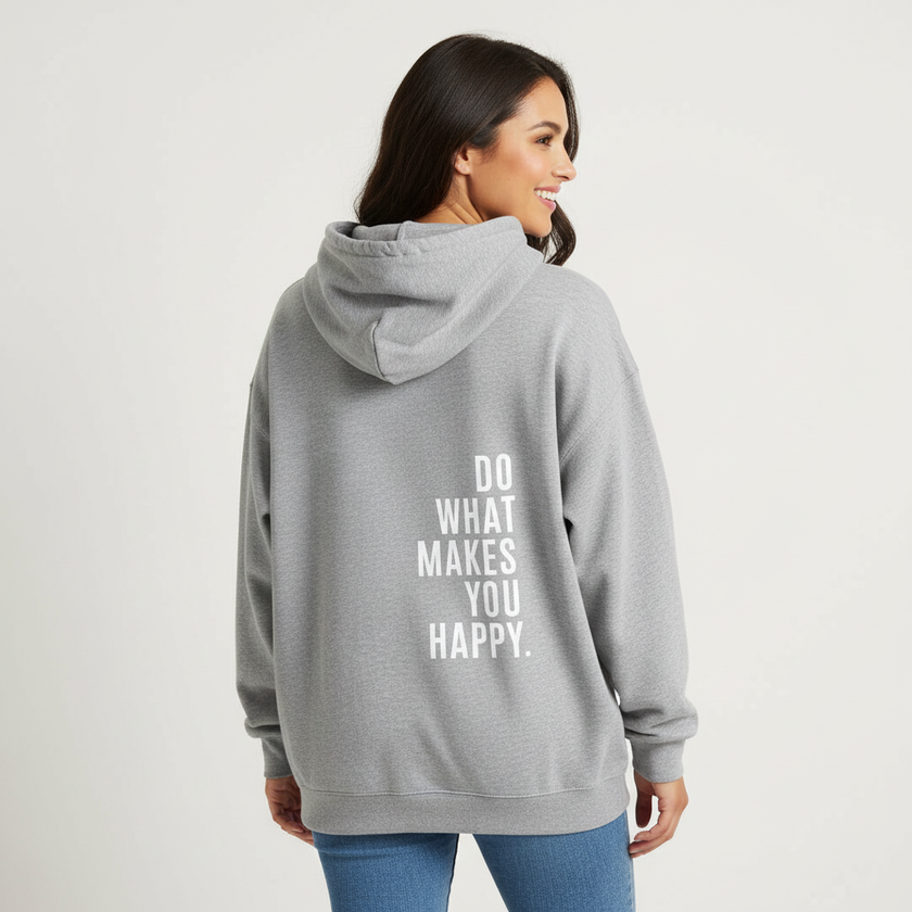 Hoodie Women Statement Print Relaxed Fit Soft Sweat Fabric