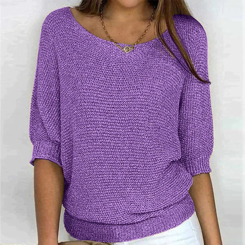 Oversized Knit Sweater Women Relaxed Fit Everyday