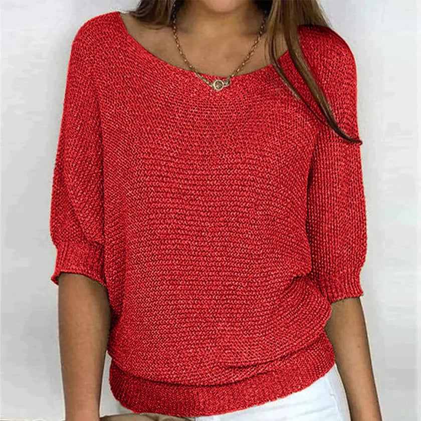 Oversized Knit Sweater Women Relaxed Fit Everyday
