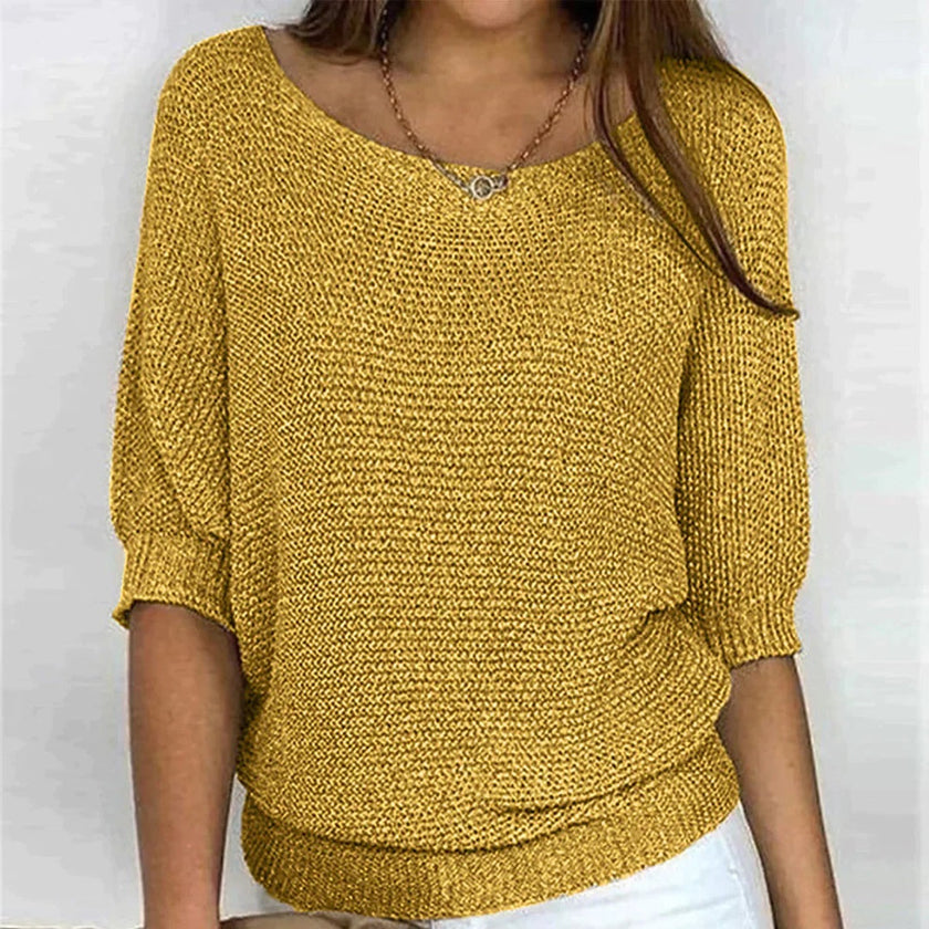 Oversized Knit Sweater Women Relaxed Fit Everyday