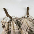 FJØRNA Coquette plaid mini dress for women, featuring a stylish party and day wear design with a fitted silhouette and plaid pattern.