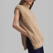 Turtleneck Vest Women Sleeveless High Collar Soft