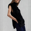 Turtleneck Vest Women Sleeveless High Collar Soft