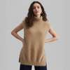 Turtleneck Vest Women Sleeveless High Collar Soft