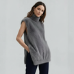 Turtleneck Vest Women Sleeveless High Collar Soft