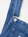 Denim Dungarees Women Wide Leg Adjustable Straps