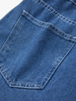 Denim Dungarees Women Wide Leg Adjustable Straps
