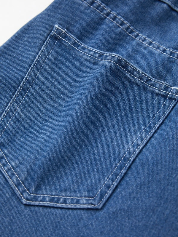 Denim Dungarees Women Wide Leg Adjustable Straps