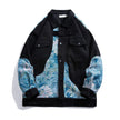 Denim Jacket Women Embroidered Floral Trucker