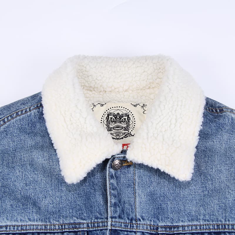 Ellinor | Women's Sherpa Denim Winter Jacket