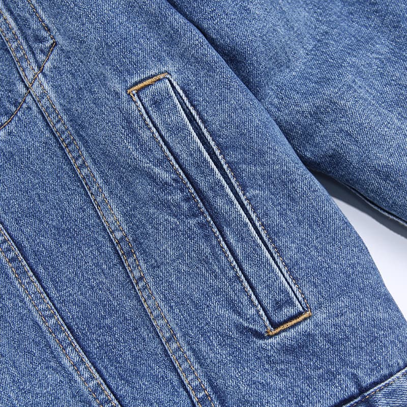 Ellinor | Women's Sherpa Denim Winter Jacket