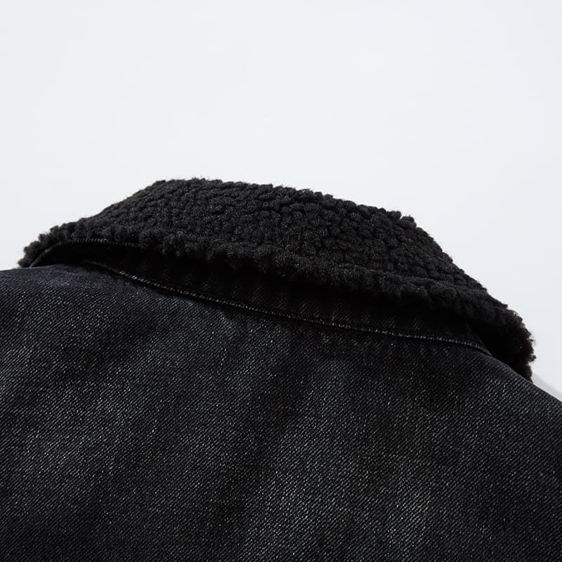 Ellinor | Women's Sherpa Denim Winter Jacket