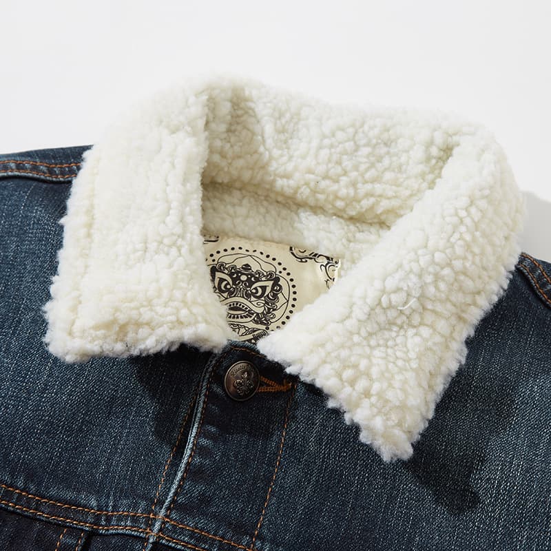 Ellinor | Women's Sherpa Denim Winter Jacket