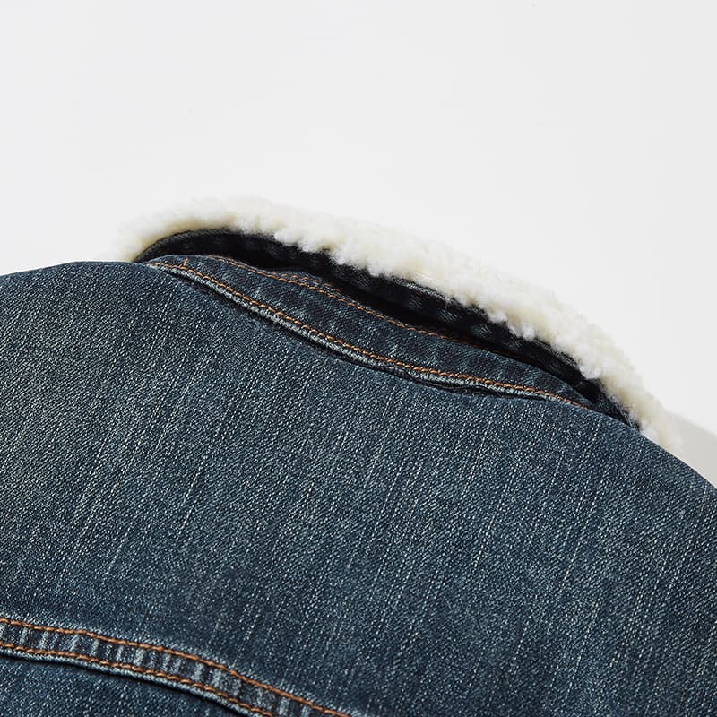Ellinor | Women's Sherpa Denim Winter Jacket