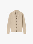 Wool Cardigan Men V-Neck Button Front Long Sleeve
