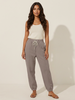 Tapered Trousers Women High Waist Stretch Pockets