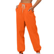 Tapered Trousers Women High Waist Stretch Pockets