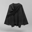 Cape Coat Women Shawl Collar Relaxed Fit Autumn Layering