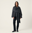 Cape Coat Women Shawl Collar Relaxed Fit Autumn Layering