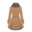 Longline Winter Coat Women Tailored Fit Layered Hem