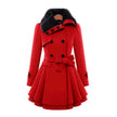 Longline Winter Coat Women Tailored Fit Layered Hem