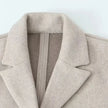 Coat Women Long Open Front Lapel Collar Straight Fit