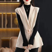 Sleeveless Vest Women Open Front Waist Tie Elegant Layering