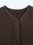 Jacket Women Faux Fur Trim Short Length Elegant