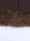 Jacket Women Faux Fur Trim Short Length Elegant