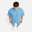Men's casual summer matching T-shirt and cargo shorts set by FJØRNA, featuring a relaxed fit and comfortable fabric.
