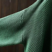Knit Sweater Women Textured Relaxed Fit High Neck
