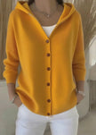 Abigail | Women's Hooded Button Front Cardigan with Cozy Classic for Layering