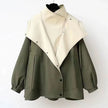 Windbreaker Jacket Women Wrap Front Lightweight Relaxed Fit