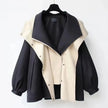 Windbreaker Jacket Women Wrap Front Lightweight Relaxed Fit