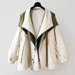 Windbreaker Jacket Women Wrap Front Lightweight Relaxed Fit
