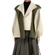 Windbreaker Jacket Women Wrap Front Lightweight Relaxed Fit