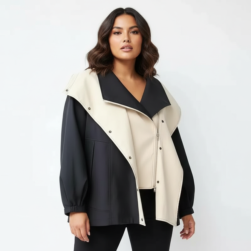 Windbreaker Jacket Women Wrap Front Lightweight Relaxed Fit