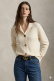 Ebba | Women's Knit Collared Button-Up Cardigan