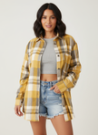 Flannel Shirt Women, Checked Soft-Brushed Relaxed-Fit Shirt