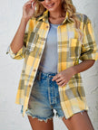 Flannel Shirt Women, Checked Soft-Brushed Relaxed-Fit Shirt