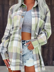 Flannel Shirt Women, Checked Soft-Brushed Relaxed-Fit Shirt