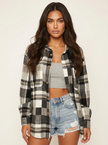 Flannel Shirt Women, Checked Soft-Brushed Relaxed-Fit Shirt