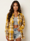 Flannel Shirt Women, Checked Soft-Brushed Relaxed-Fit Shirt
