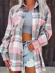 Flannel Shirt Women, Checked Soft-Brushed Relaxed-Fit Shirt